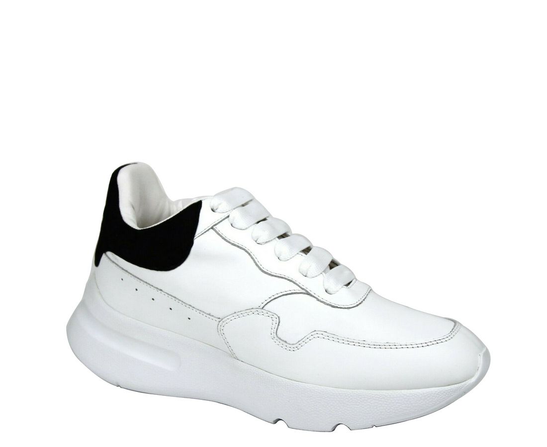 Alexander McQueen Alexander McQueen Baskets en daim et cuir blanc pour femme