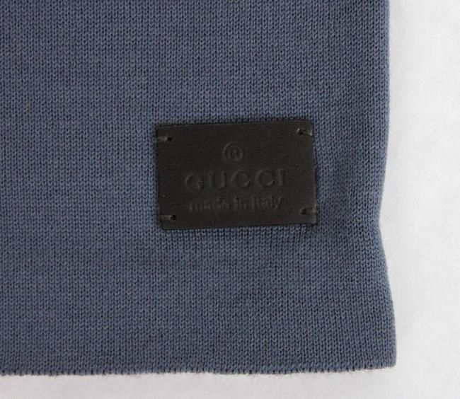 Gucci Unisex-Mütze aus burgunderblauer Wolle, mittelgroß, Strickmütze