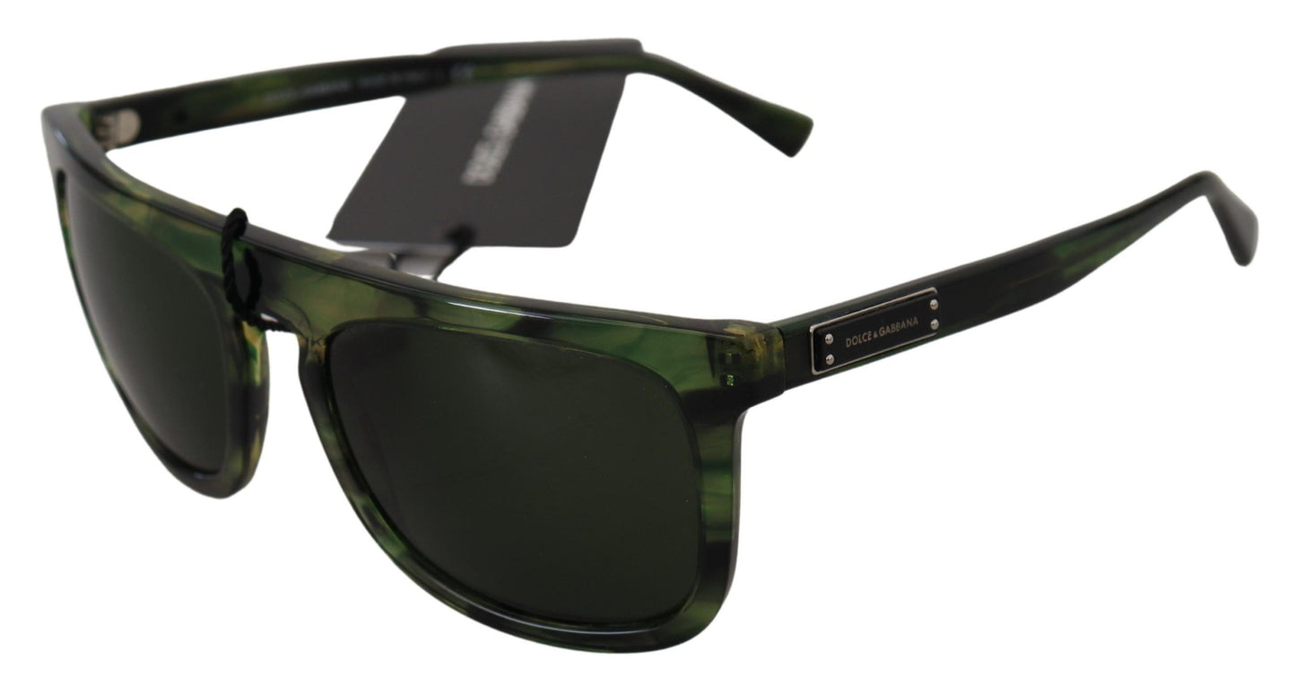 Dolce &amp; Gabbana Grüne Acetat-Vollrand-Damen-Sonnenbrille DG4288