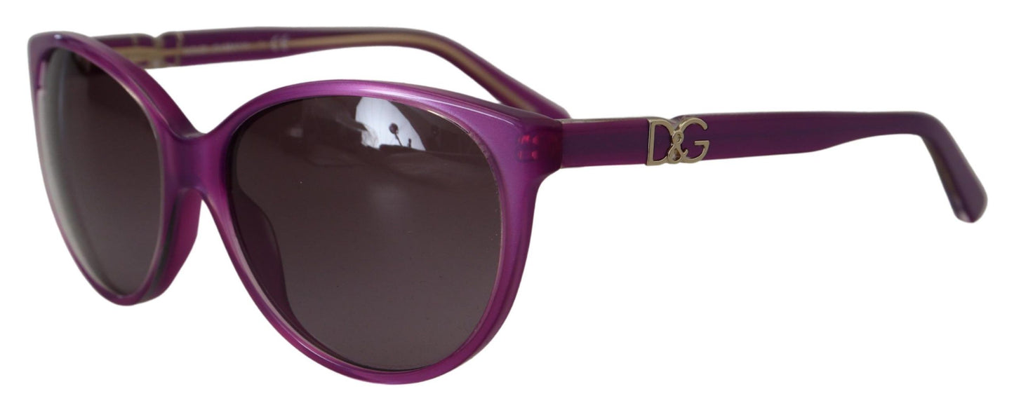 Dolce &amp; Gabbana DG4171P Sonnenbrille mit violettem Acetatrahmen und runden Sonnenbrillen