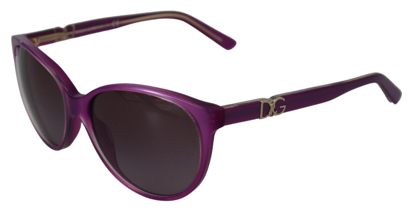 Dolce &amp; Gabbana DG4171P Sonnenbrille mit violettem Acetatrahmen und runden Sonnenbrillen