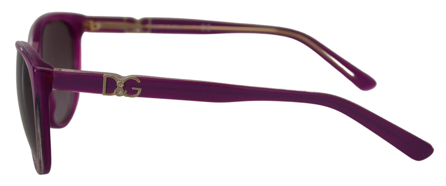 Dolce &amp; Gabbana DG4171P Sonnenbrille mit violettem Acetatrahmen und runden Sonnenbrillen