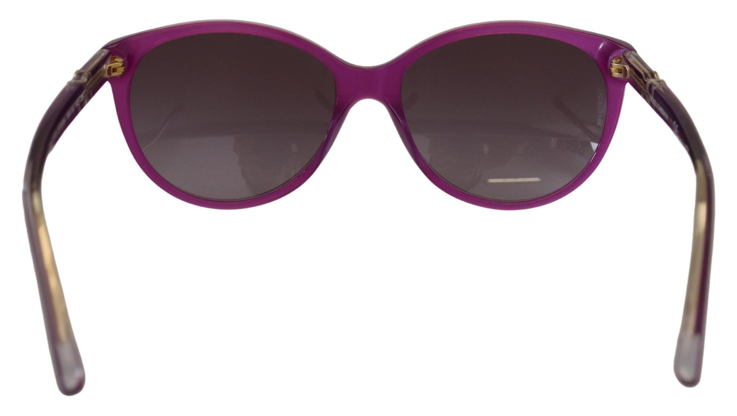 Dolce &amp; Gabbana DG4171P Sonnenbrille mit violettem Acetatrahmen und runden Sonnenbrillen