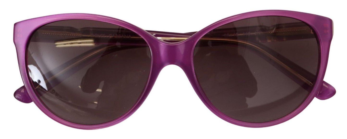 Dolce &amp; Gabbana DG4171P Sonnenbrille mit violettem Acetatrahmen und runden Sonnenbrillen