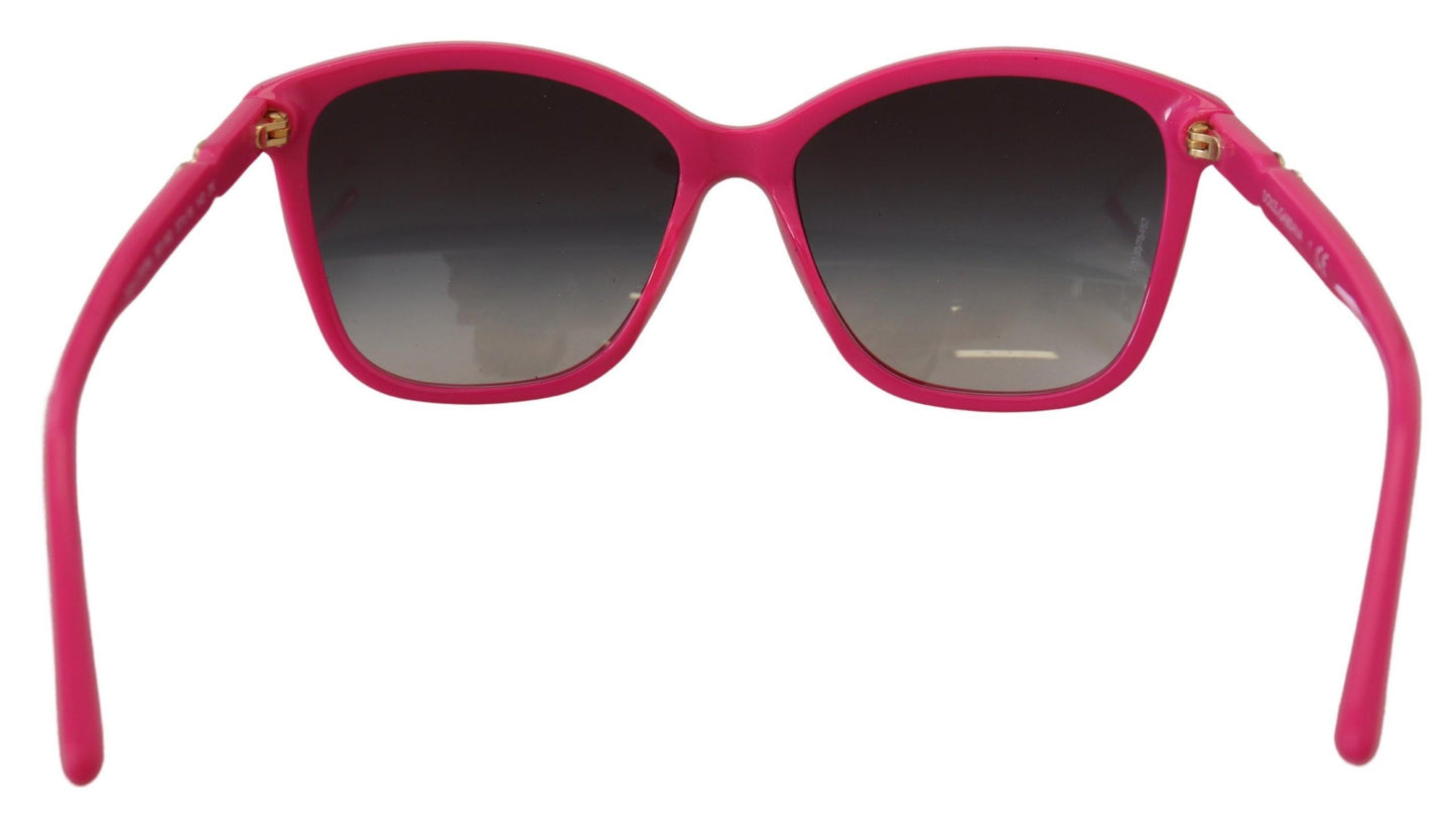 Dolce & Gabbana Elegant Pink Round Sunglasses for Women