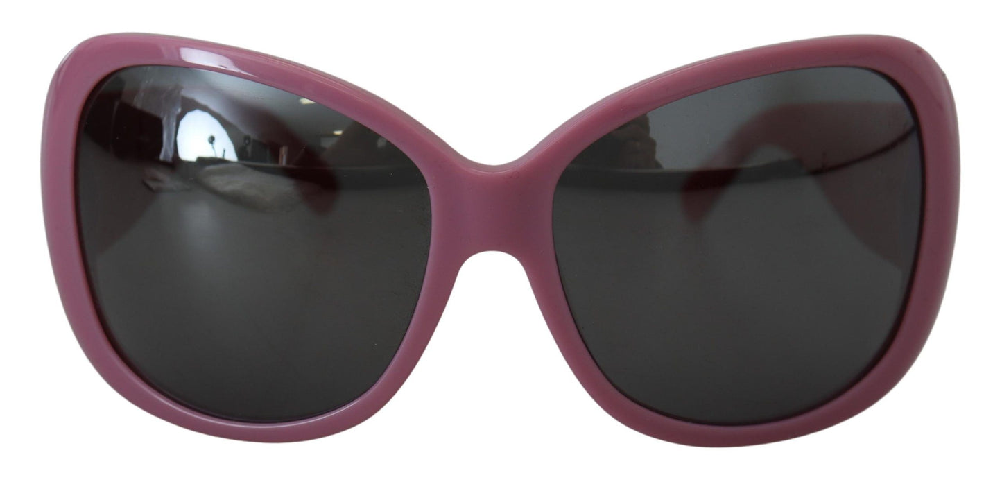 Dolce &amp; Gabbana Übergroße DG4033-Sonnenbrille mit rosa rotem Kunststoffrahmen