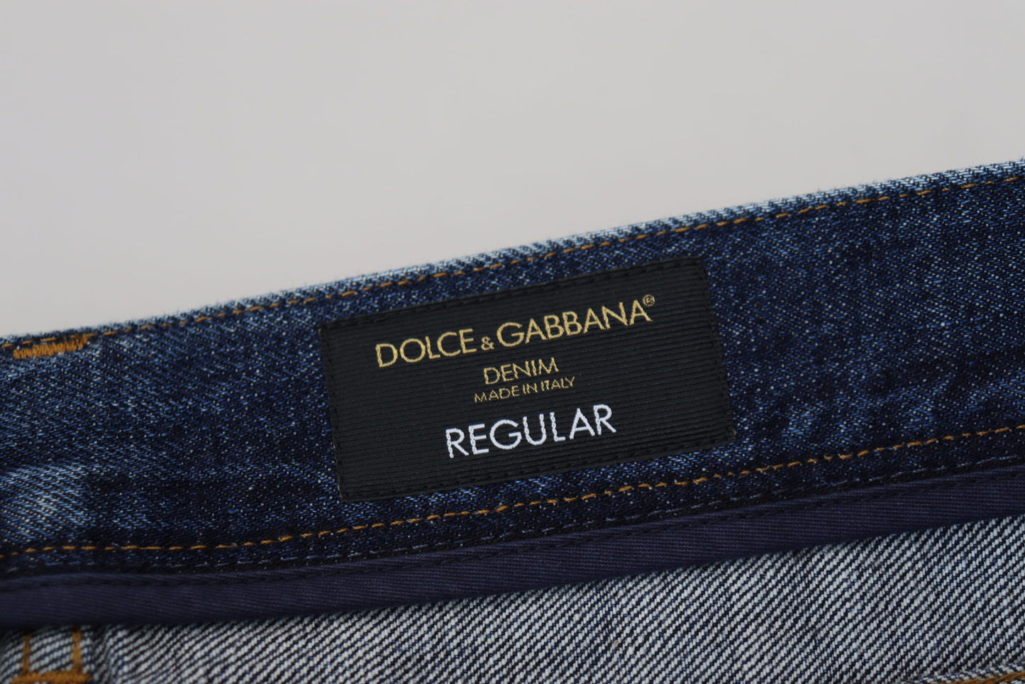 Dolce &amp; Gabbana Jeanshose aus normaler, blau gewaschener Baumwolle aus Denim