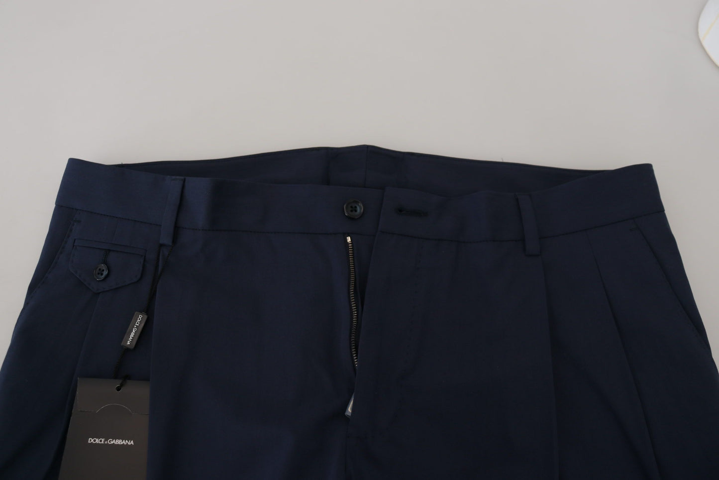 Dolce &amp; Gabbana Blue Cotton Slim Hose Chinohose