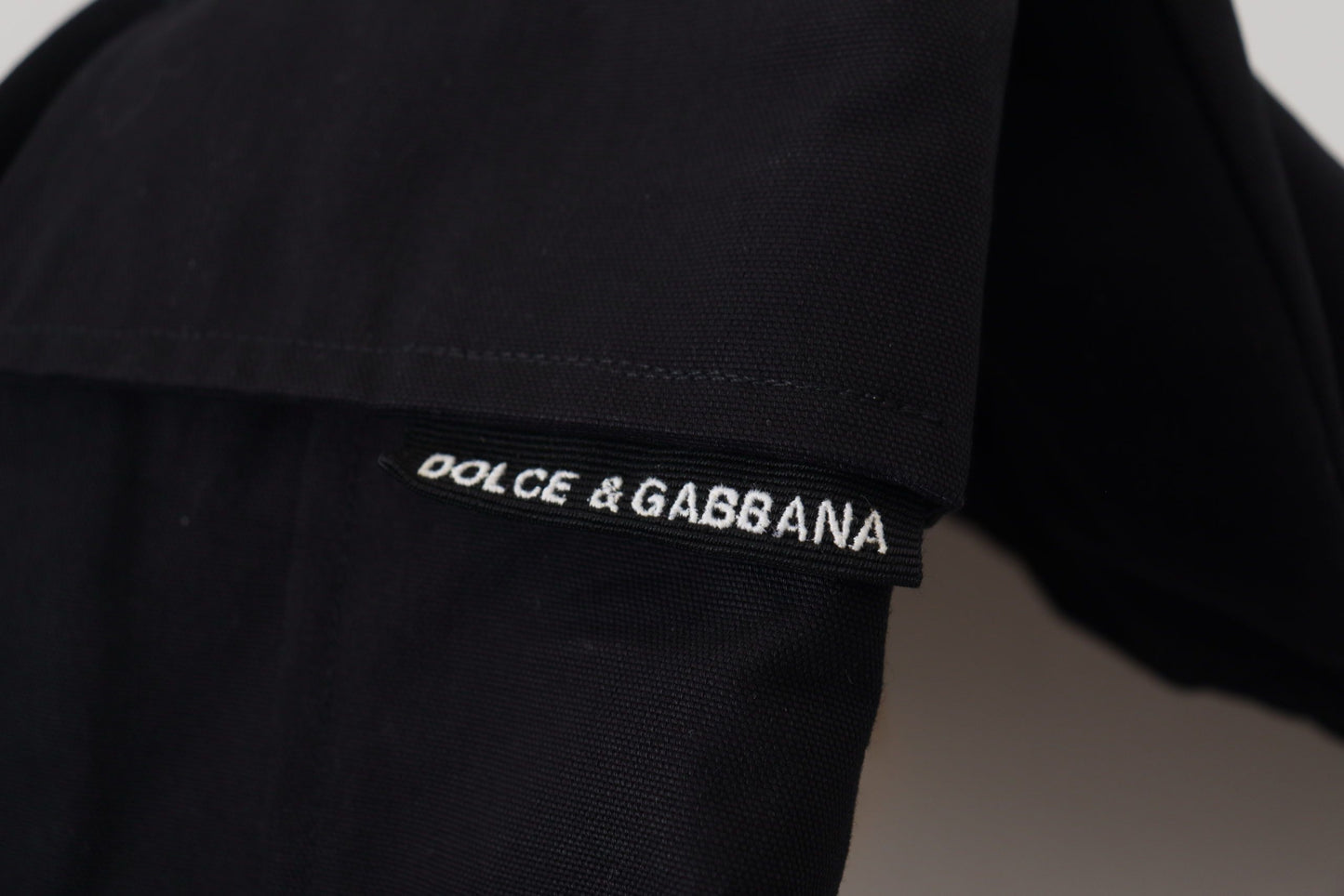 Schwarze Bermuda-Cargoshorts aus Baumwolle von Dolce &amp; Gabbana