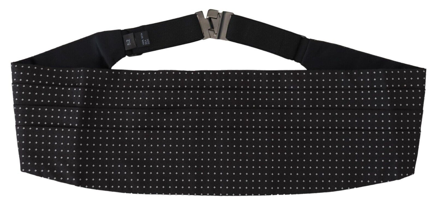 Dolce &amp; Gabbana Ceinture large à pois noirs pour hommes