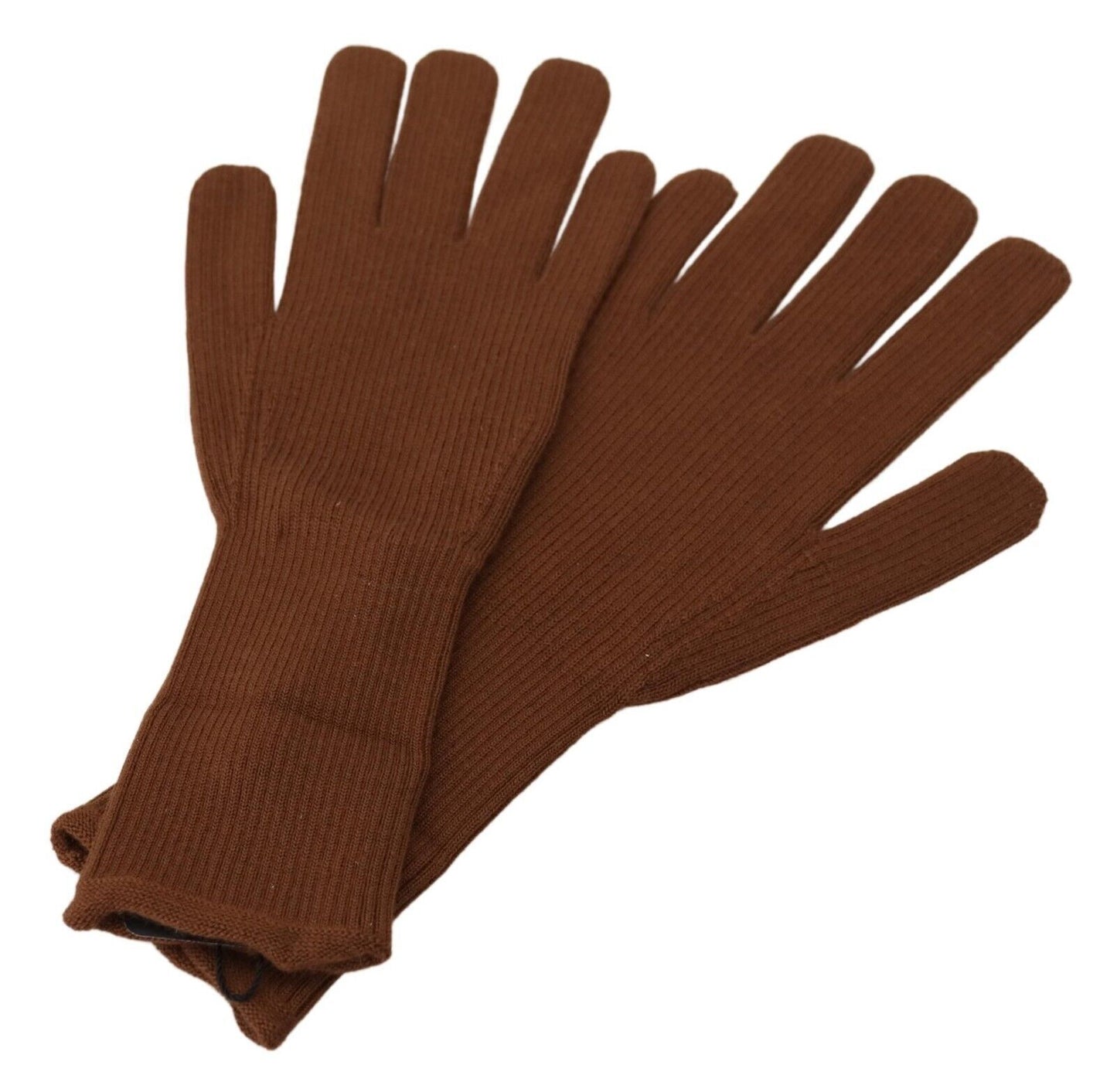 Dolce &amp; Gabbana Gants pour hommes en tricot de cachemire marron