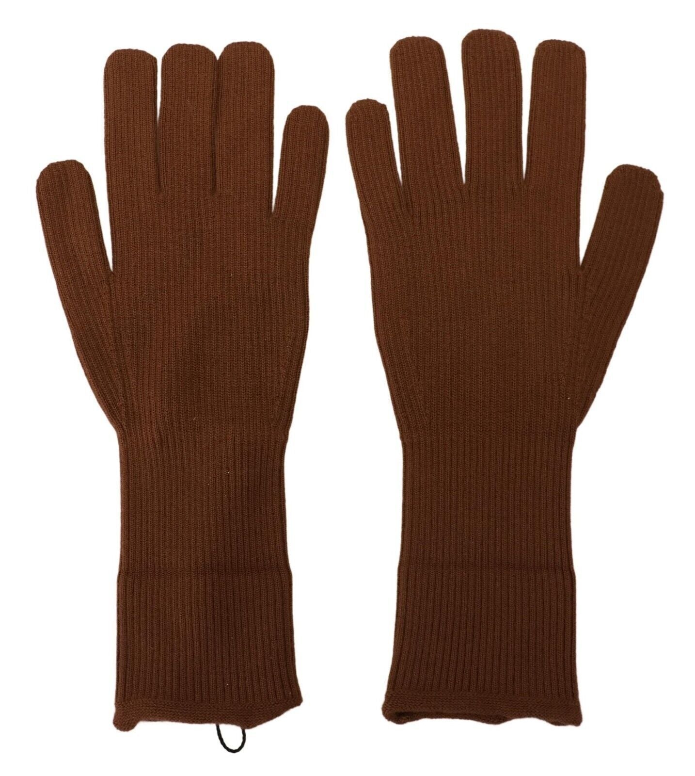 Dolce &amp; Gabbana Gants pour hommes en tricot de cachemire marron