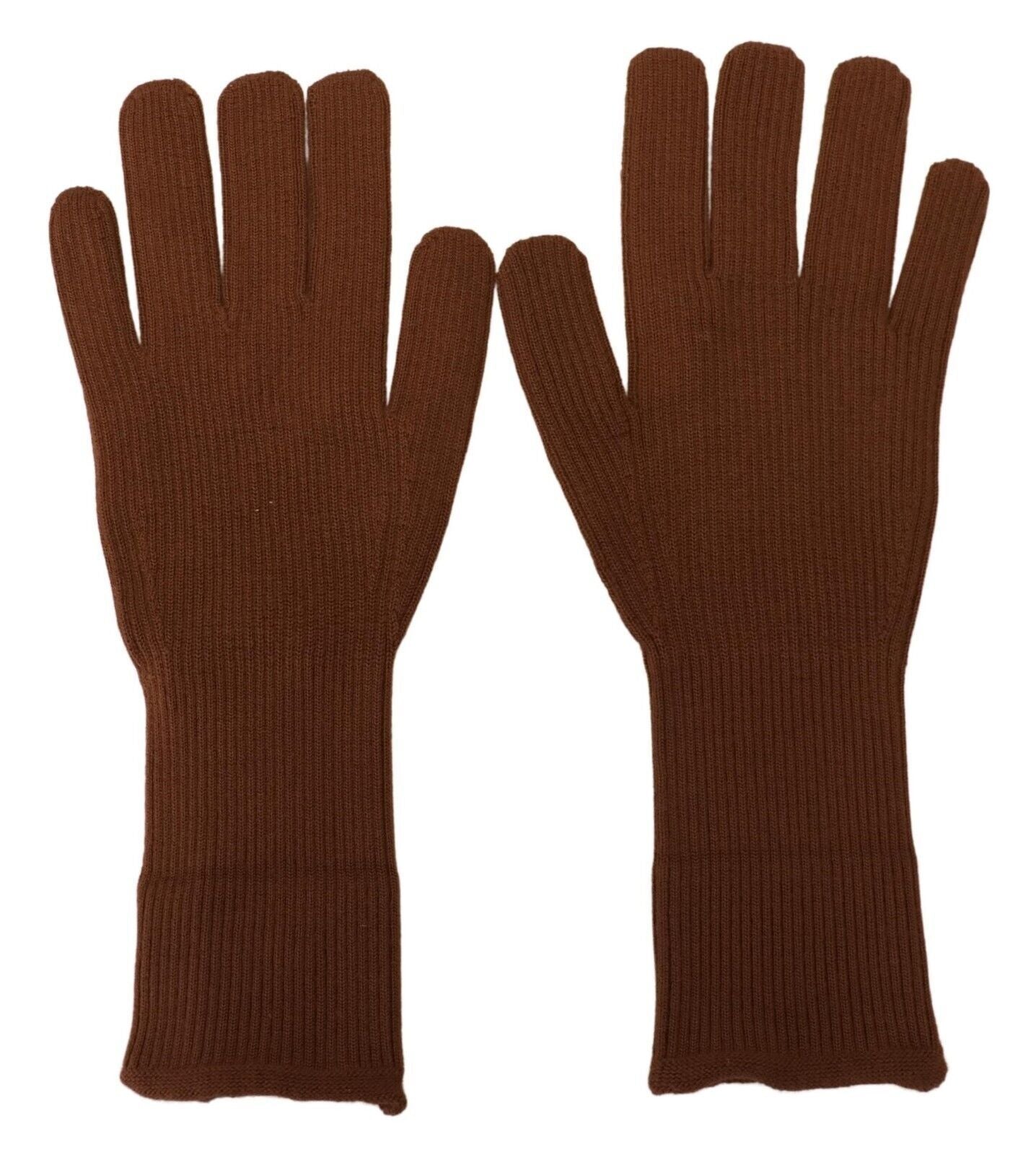 Dolce &amp; Gabbana Gants pour hommes en tricot de cachemire marron