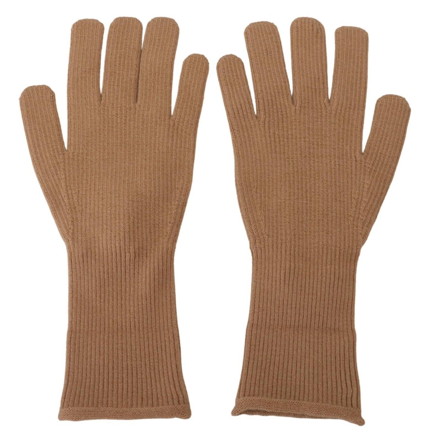 Dolce &amp; Gabbana Beige Cachemire Tricoté Mains Mitaines Gants Pour Hommes