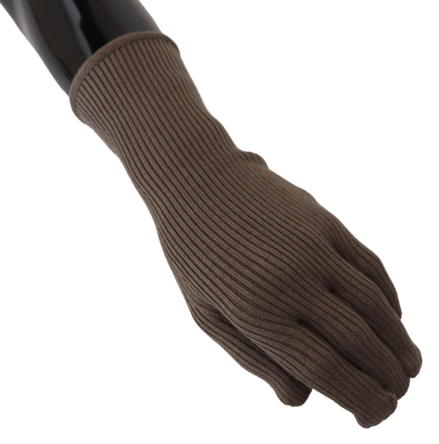 Dolce &amp; Gabbana Gants pour hommes en tricot de cachemire gris