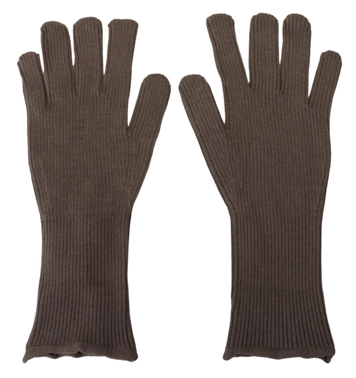 Dolce &amp; Gabbana Gants pour hommes en tricot de cachemire gris