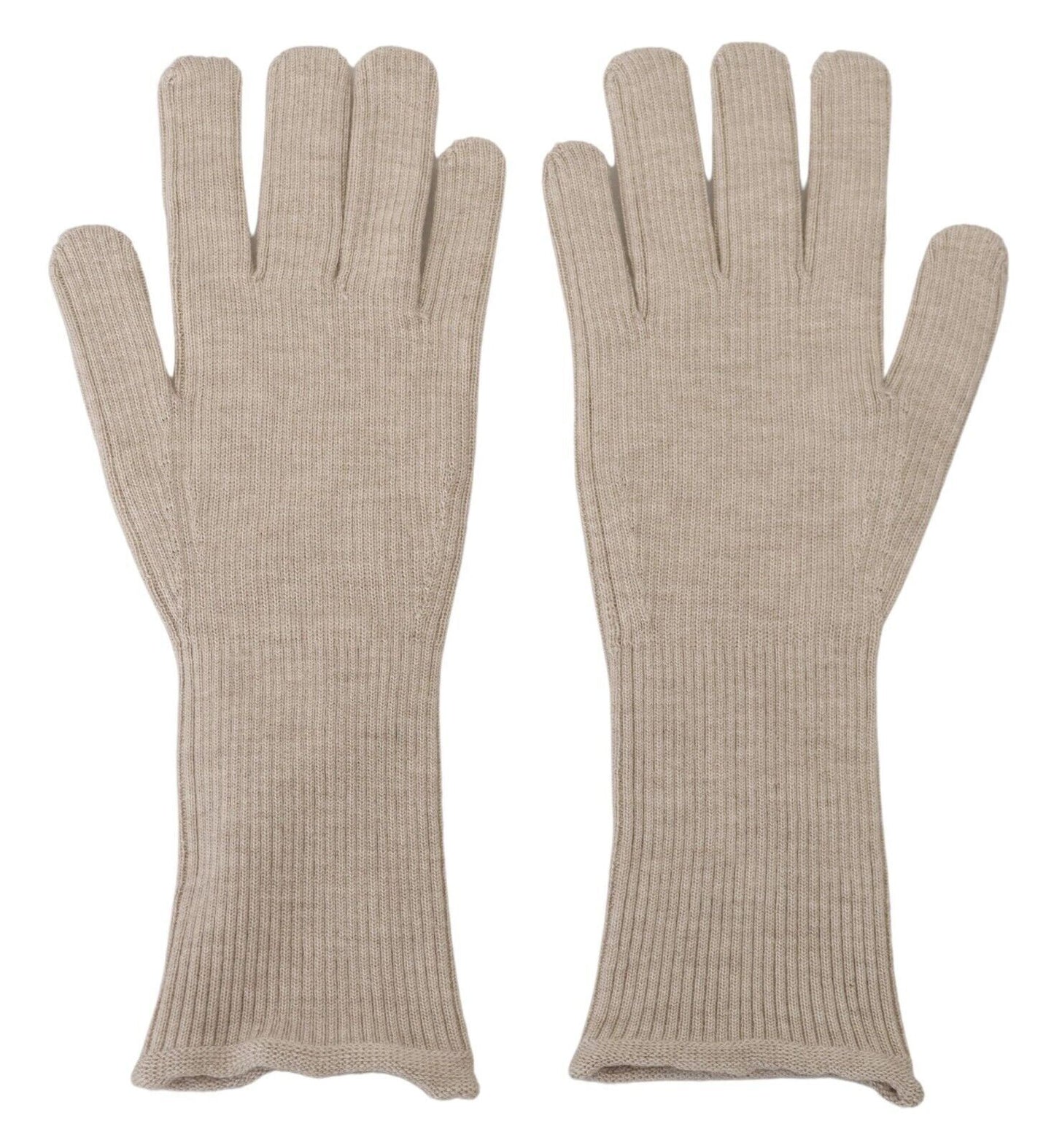 Dolce &amp; Gabbana Gants pour hommes en cachemire et soie ivoire