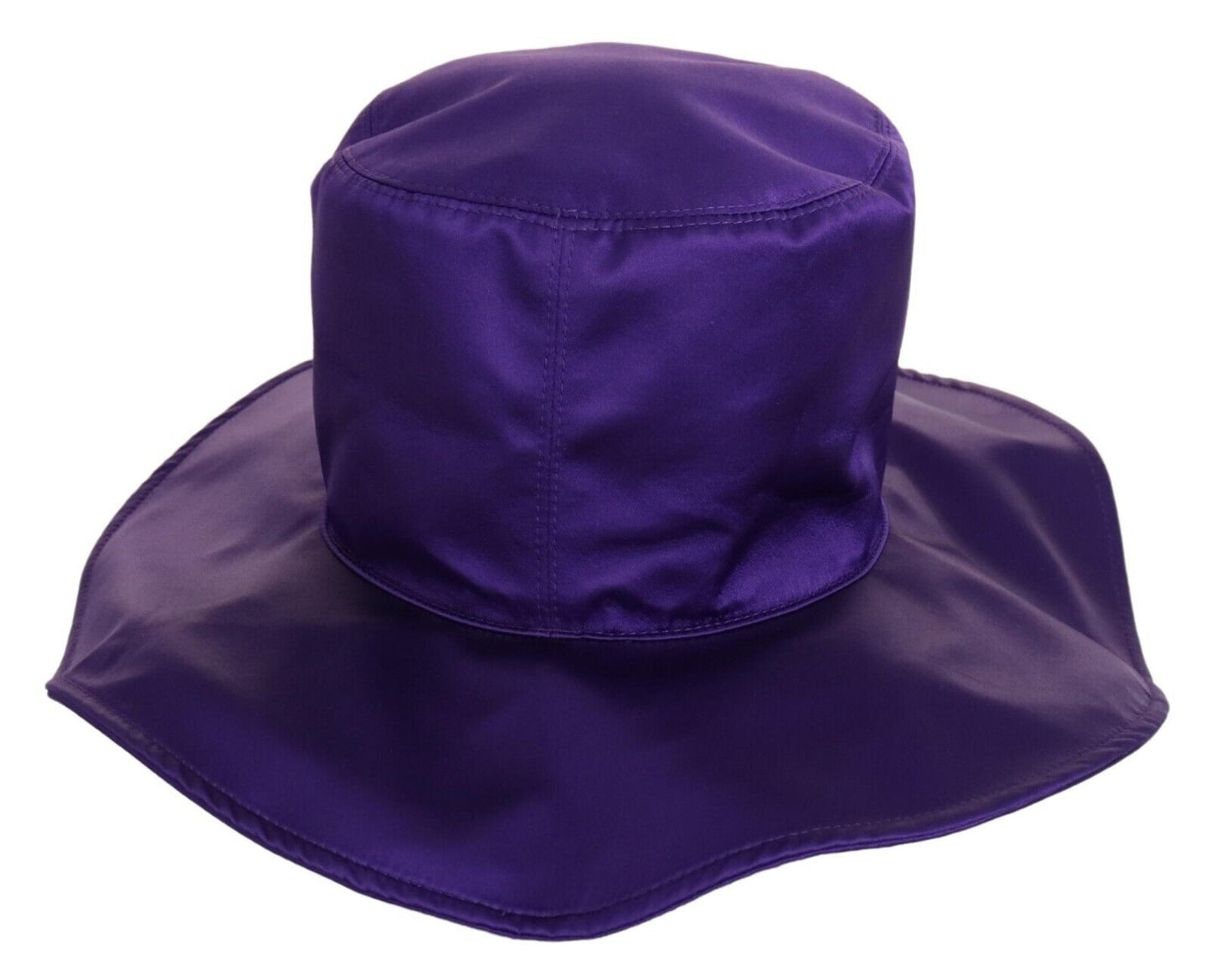 Chapeau haut de forme extensible en soie violette Dolce &amp; Gabbana