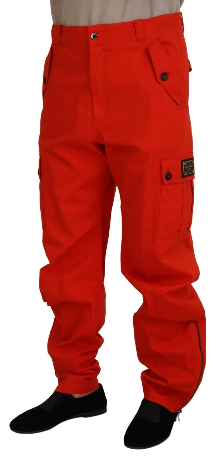 Dolce &amp; Gabbana Pantalon cargo rouge pour homme Pantalon en coton