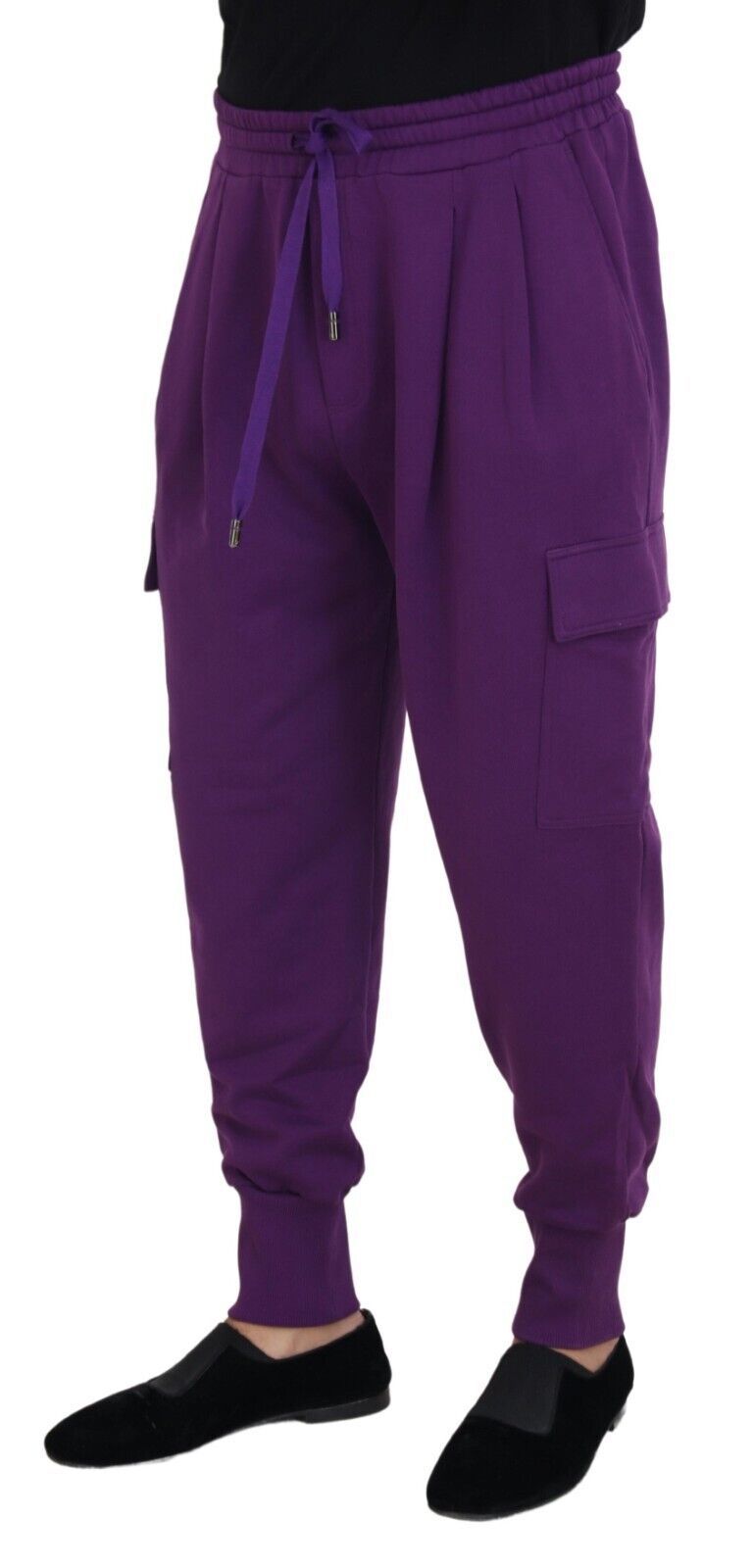 Pantalon de jogging cargo en coton violet Dolce &amp; Gabbana