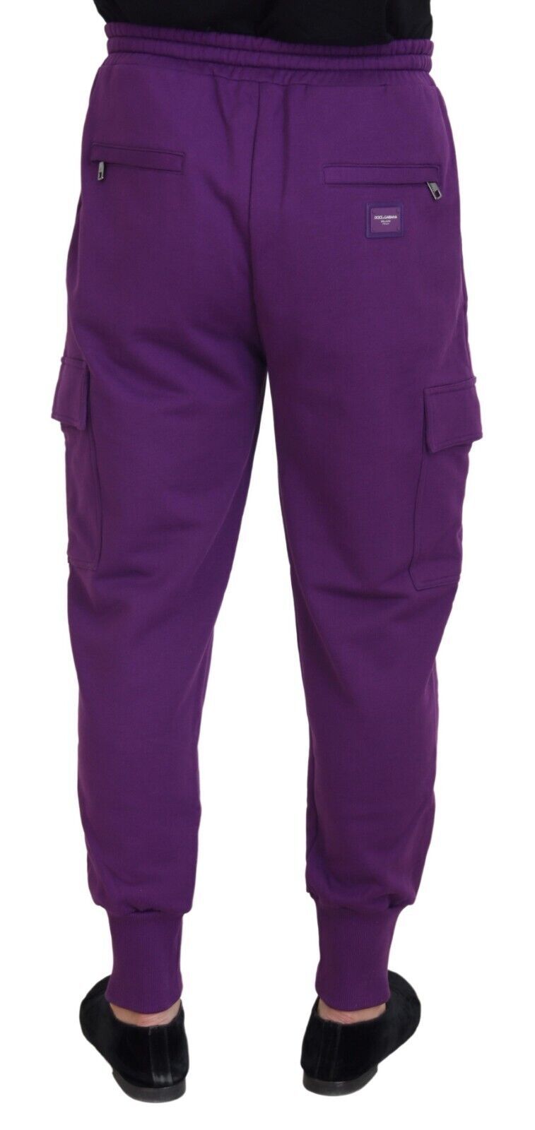 Pantalon de jogging cargo en coton violet Dolce &amp; Gabbana