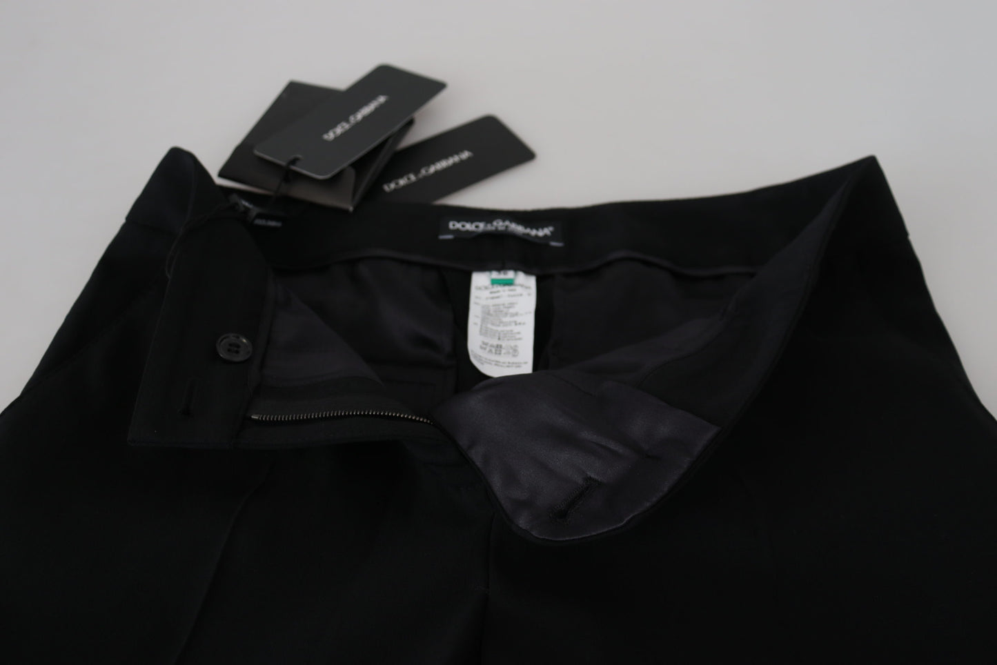 Schwarze Damenhose mit hoher Taille von Dolce &amp; Gabbana