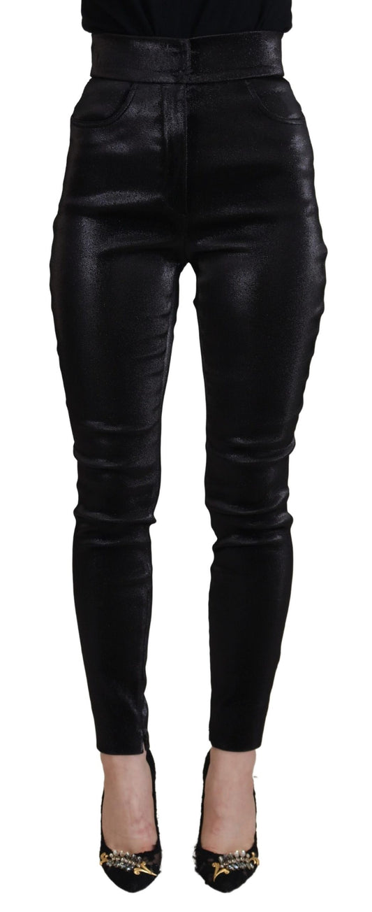 Dolce &amp; Gabbana Jean skinny en coton délavé noir