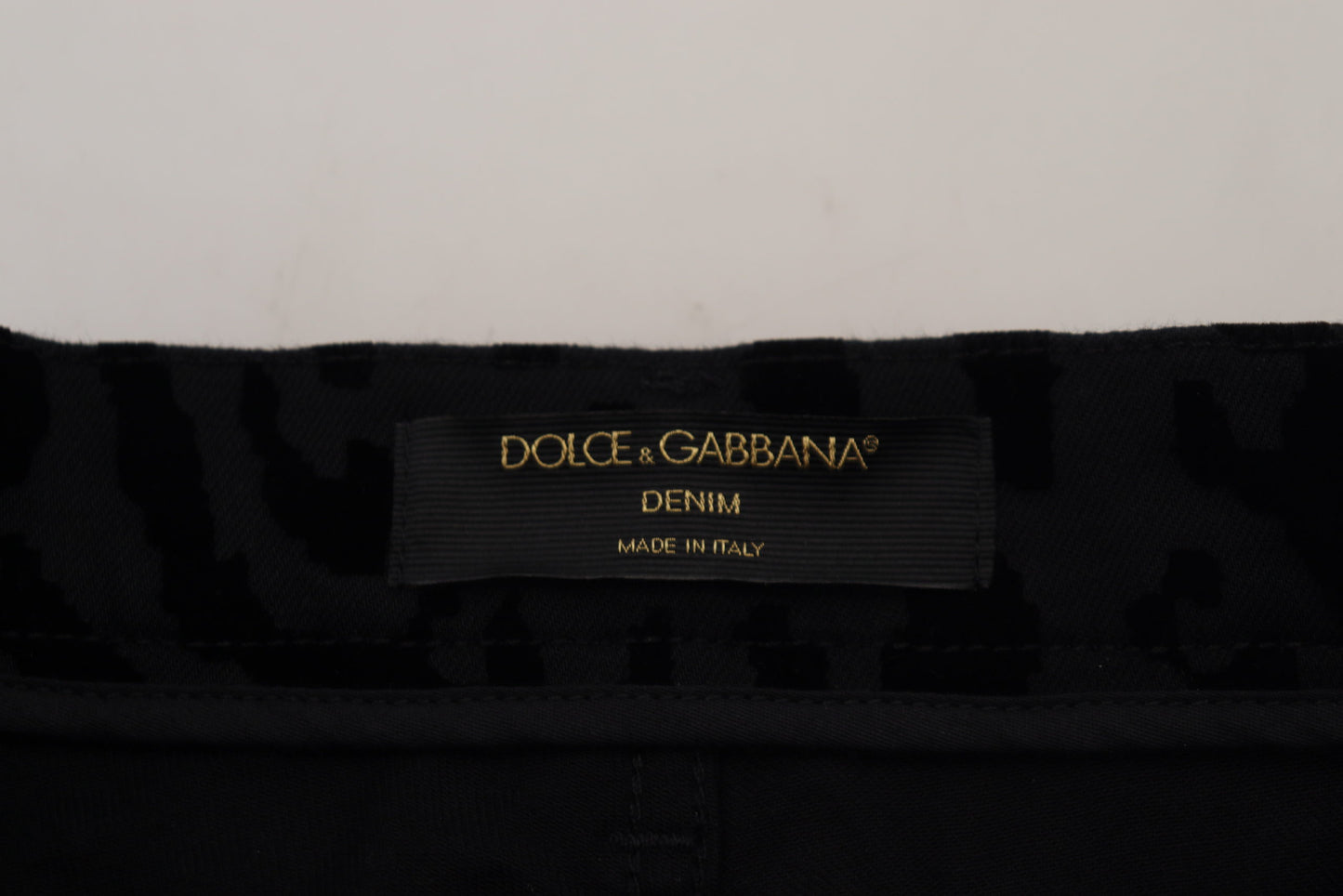 Dolce &amp; Gabbana Jean skinny léopard noir