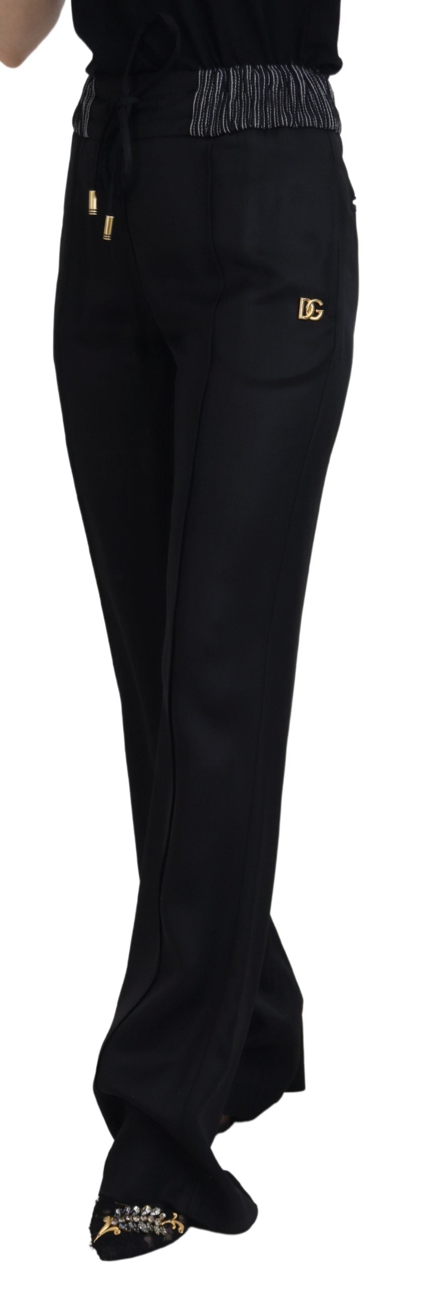 Dolce & Gabbana Elegant Black Cotton Pants