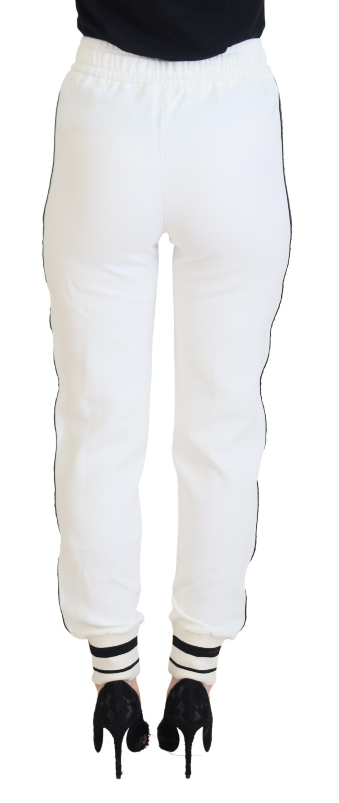 Dolce &amp; Gabbana Pantalon de survêtement blanc avec logo DG