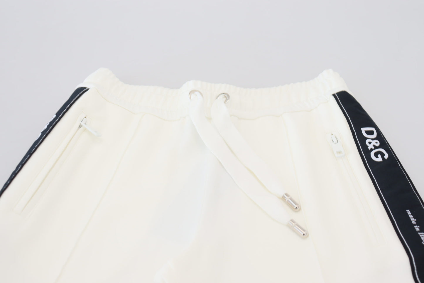 Dolce &amp; Gabbana Pantalon de survêtement blanc avec logo DG