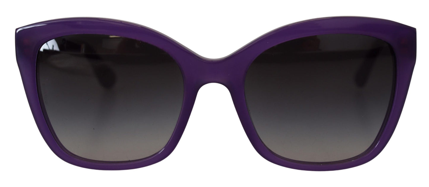 Lunettes de soleil carrées à monture complète en acétate violet Dolce &amp; Gabbana DG4240