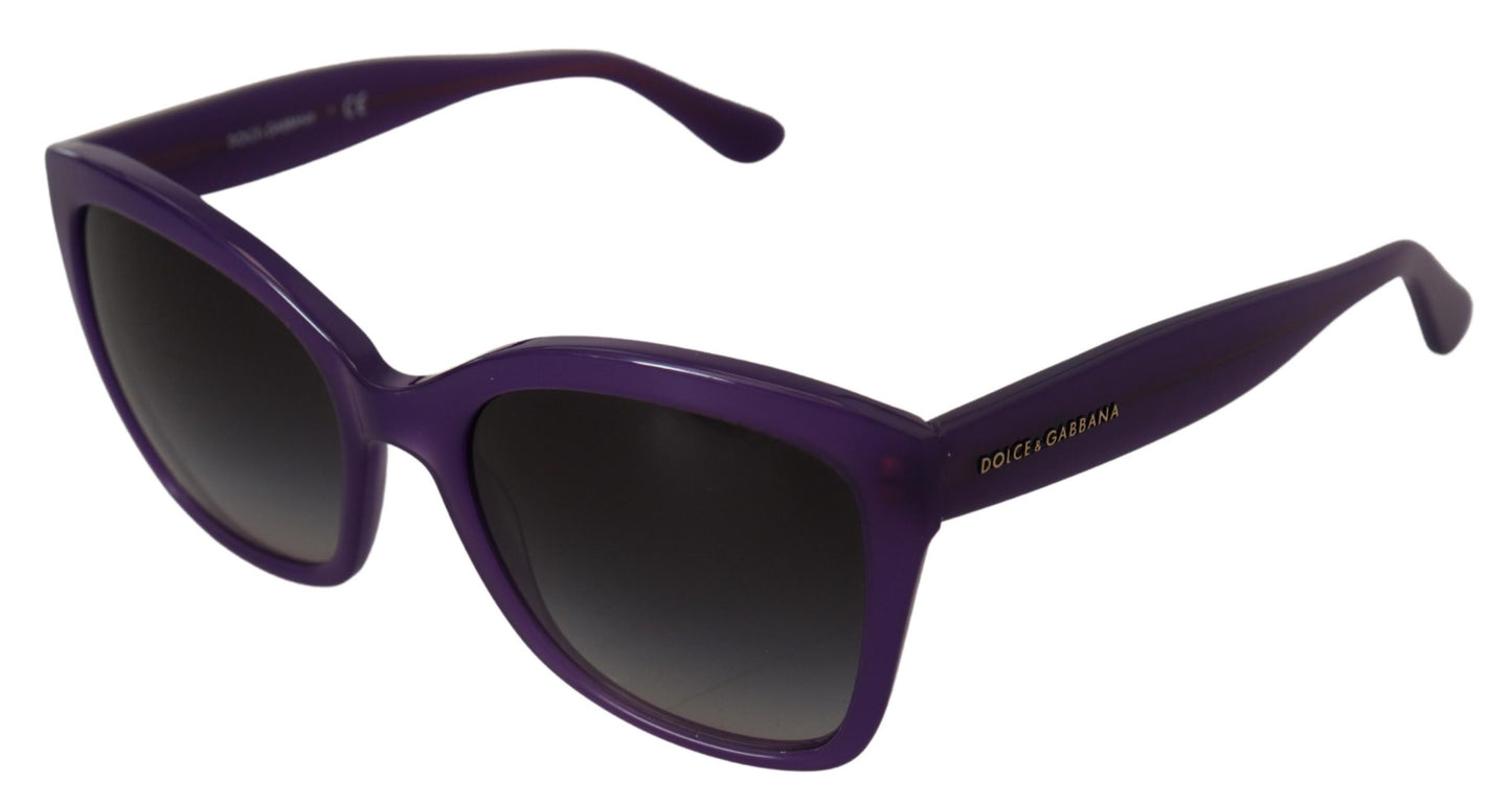 Lunettes de soleil carrées à monture complète en acétate violet Dolce &amp; Gabbana DG4240