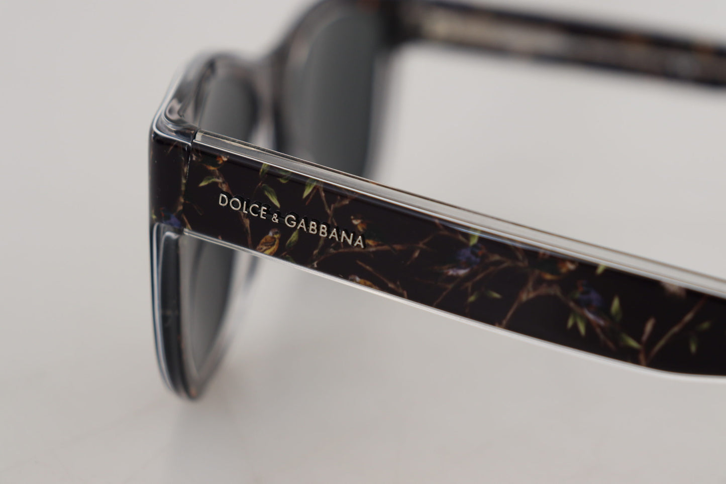 Lunettes de soleil Dolce &amp; Gabbana Black Bird Square Full Rim en acétate DG4284