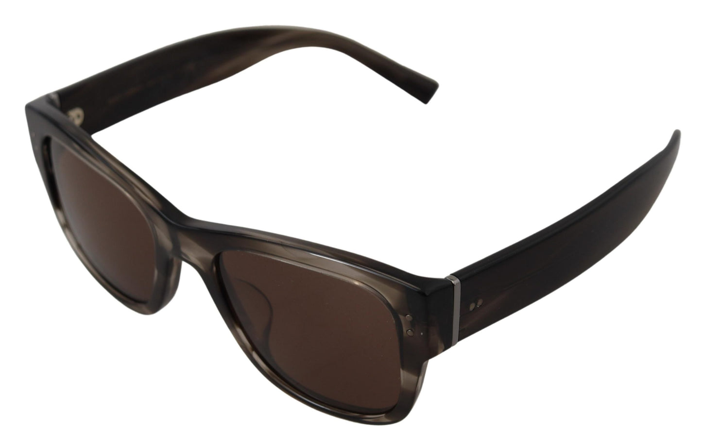 Lunettes de soleil carrées en acétate marron Dolce &amp; Gabbana DG338F