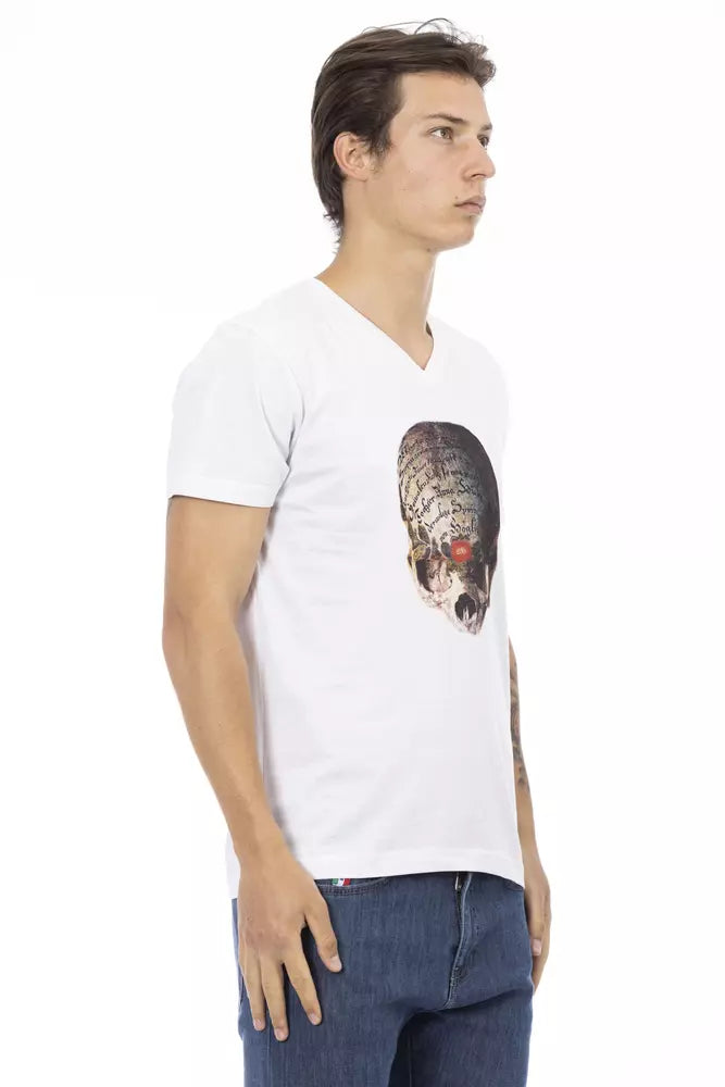 Trussardi T-shirt en coton blanc Action