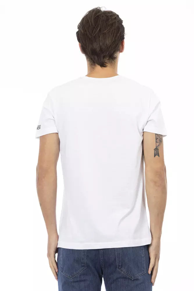 Trussardi T-shirt en coton blanc Action