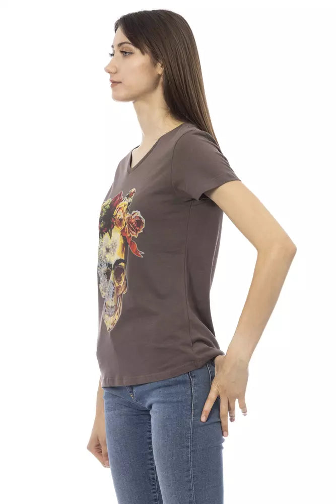 Trussardi Action Marron Tops &amp; T-shirts en coton