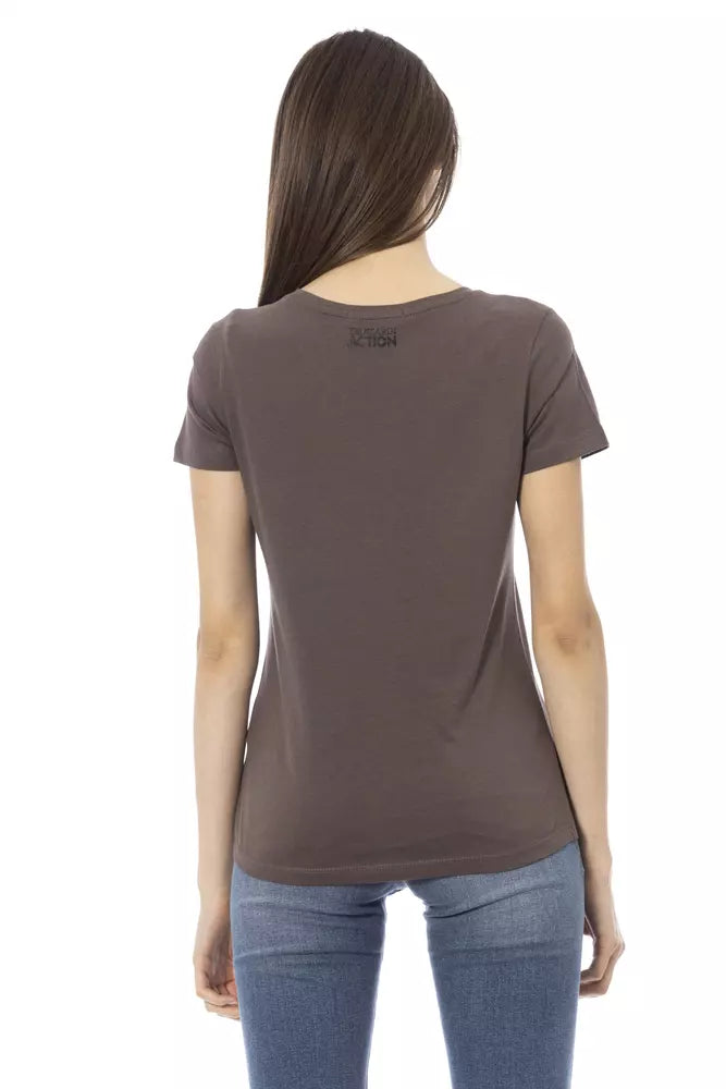 Trussardi Action Marron Tops &amp; T-shirts en coton