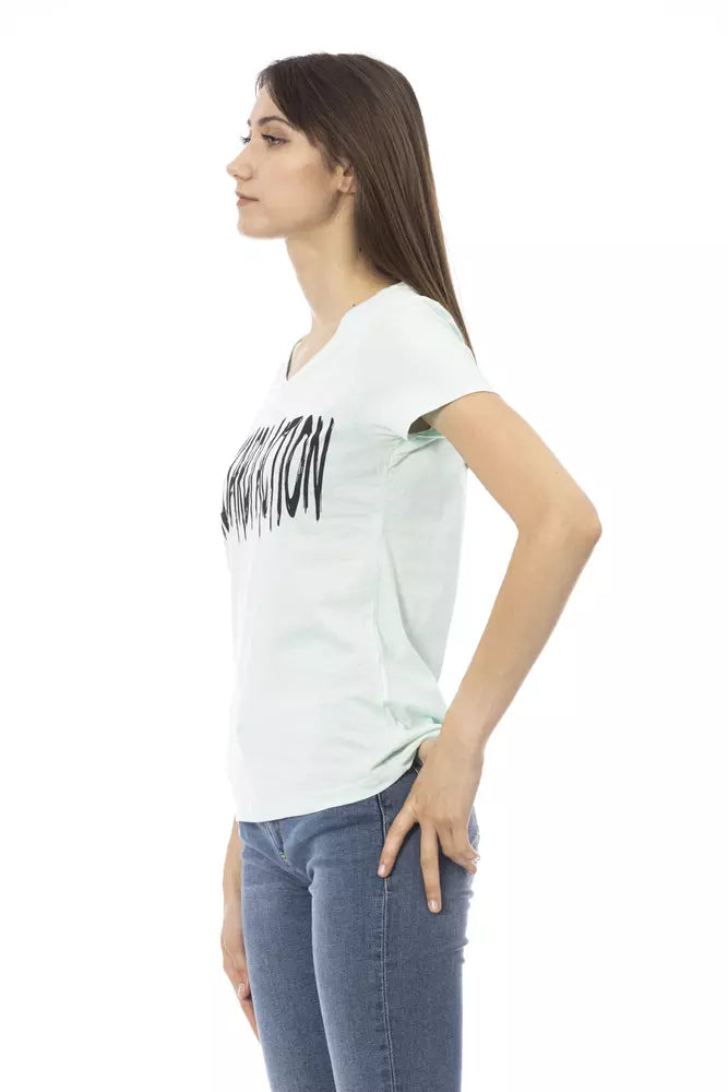 Trussardi Action Hauts et t-shirts en coton bleu clair