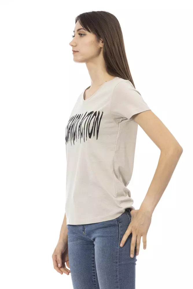 Trussardi Action Tops et t-shirts en coton beiges