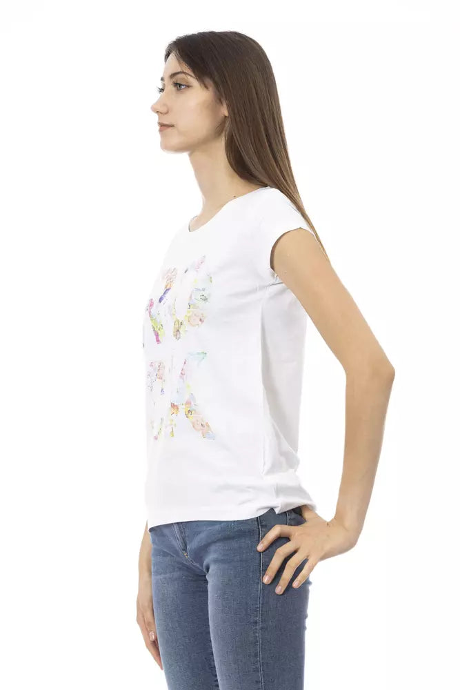 Trussardi Action Hauts et t-shirts en coton blanc