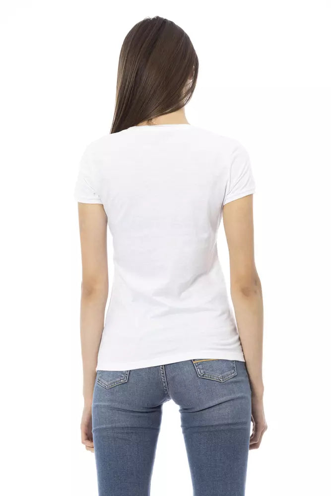 Trussardi Action Hauts et t-shirts en coton blanc