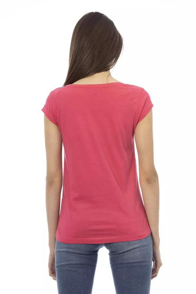 Trussardi Action Rosa Baumwoll-Tops und T-Shirt