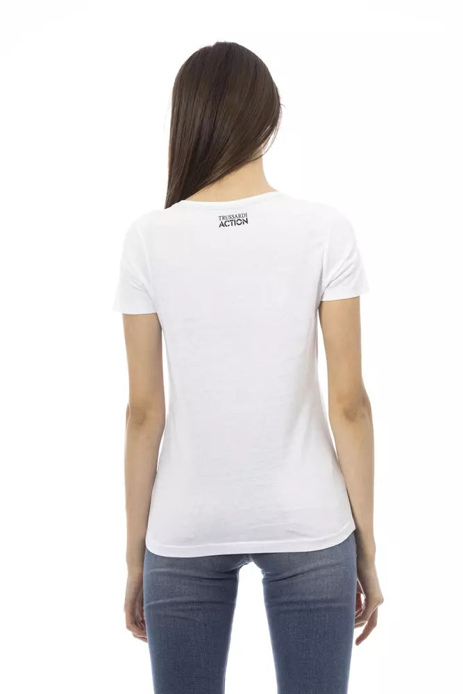 Trussardi Action Hauts et t-shirts en coton blanc