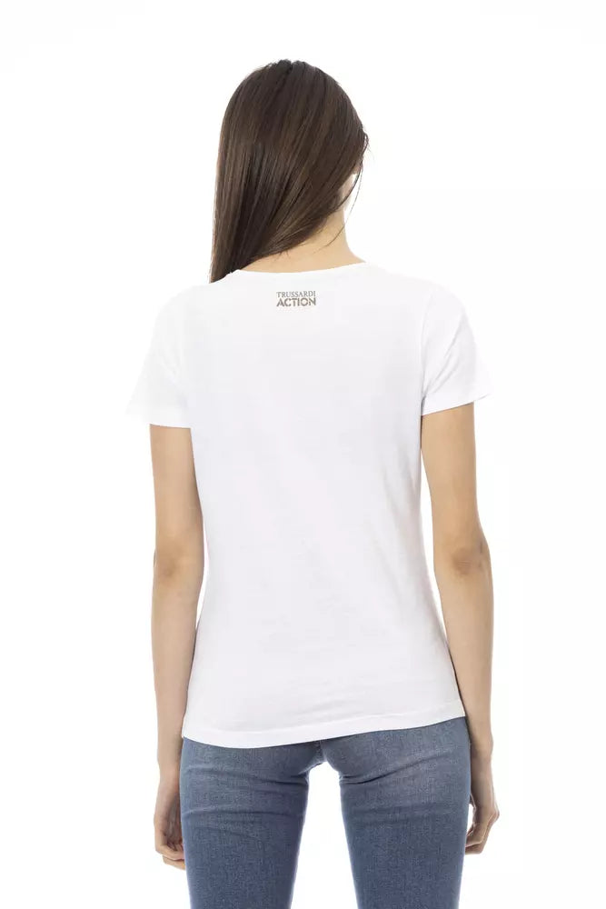 Trussardi Action Hauts et t-shirts en coton blanc