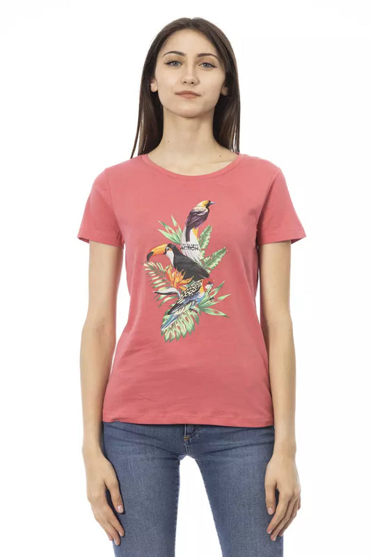 Trussardi Action Rosa Baumwoll-Tops und T-Shirt