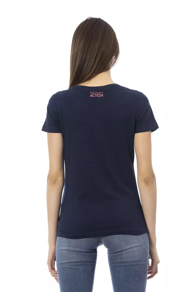 Trussardi Action Bleu Tops &amp; T-shirts en coton