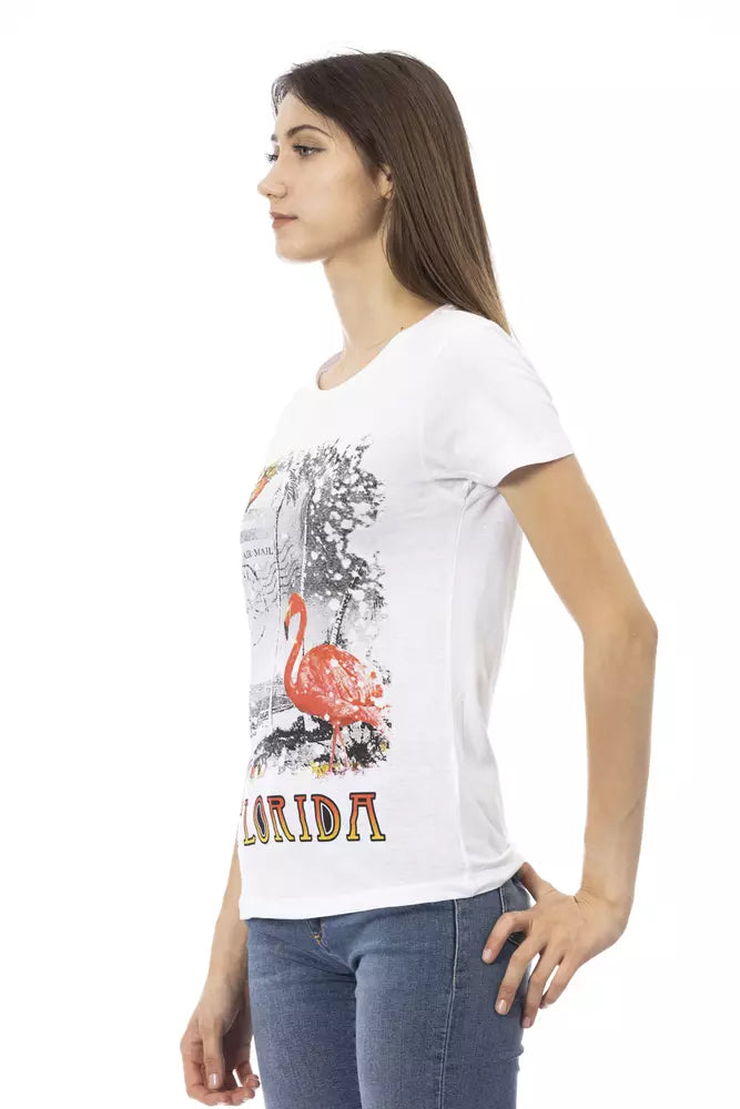 Trussardi Action Hauts et t-shirts en coton blanc