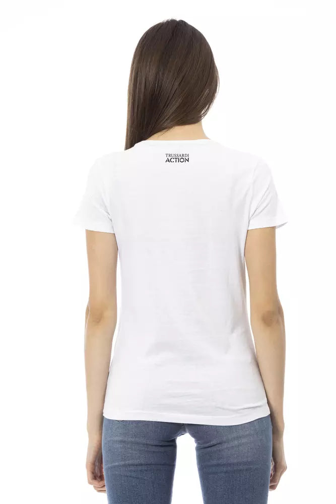 Trussardi Action Hauts et t-shirts en coton blanc